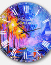 View of Paris Eiffel Tower - Landscape Large Wall CLock