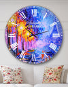 View of Paris Eiffel Tower - Landscape Large Wall CLock