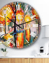 Street in Autumn - Landscape Wall CLock