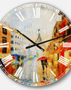 Couple Walking in Paris - Sensual Large Wall CLock