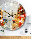 Couple Walking in Paris - Sensual Large Wall CLock