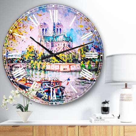Notre Dame Paris - Landscape Wall CLock