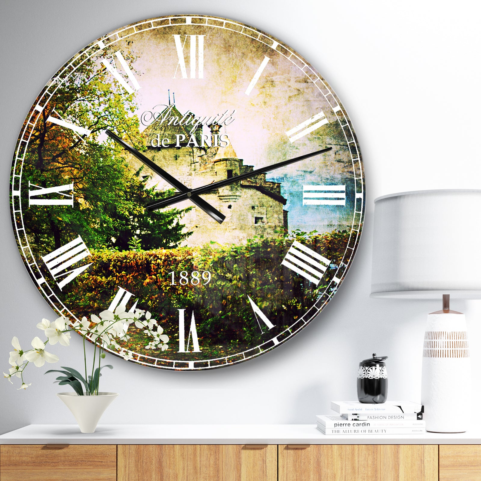 Chillion Castle - Landscape Large Wall CLock