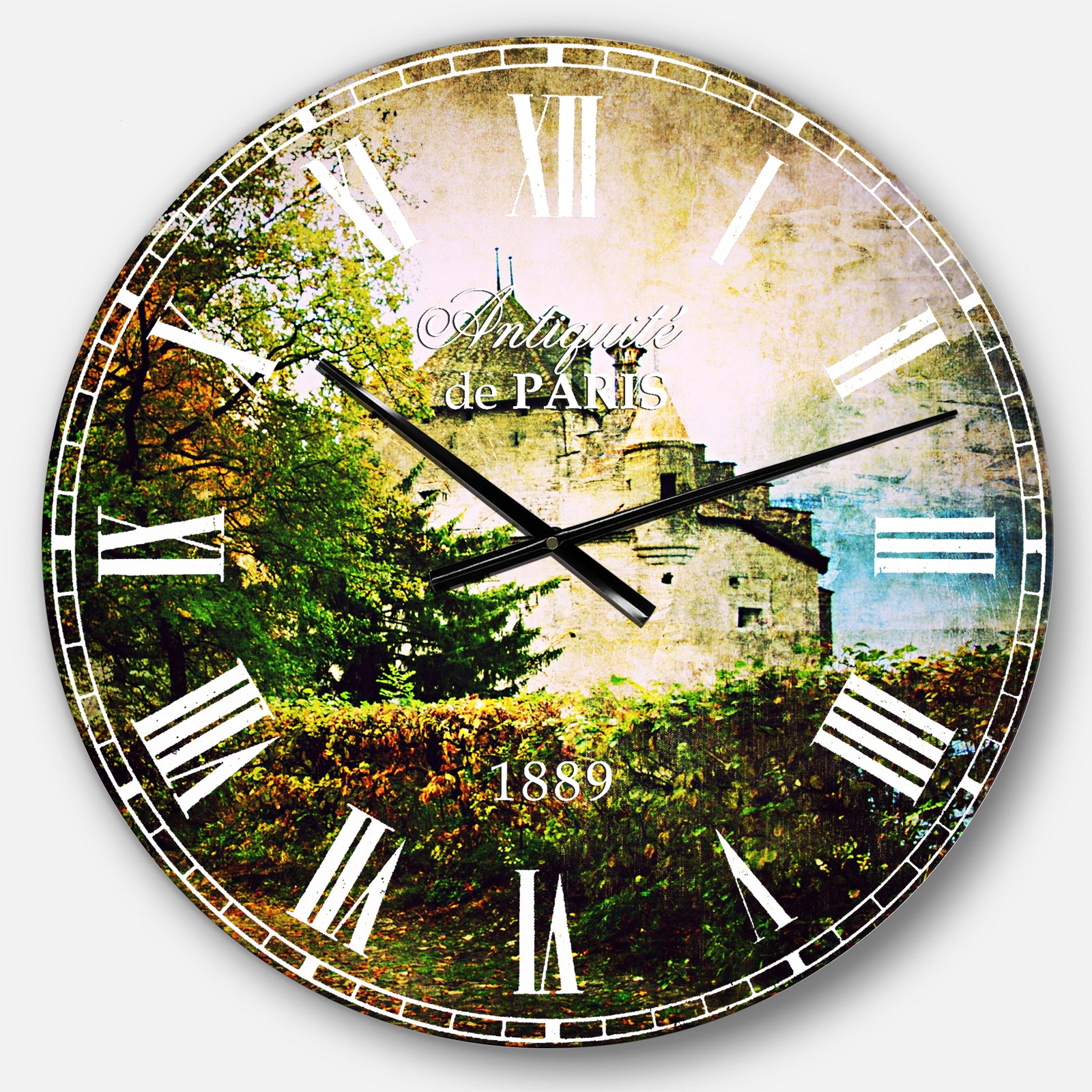 Chillion Castle - Landscape Large Wall CLock