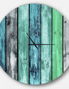 Painted Wooden Planks - Oversized Modern Wall CLock