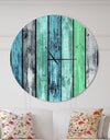 Painted Wooden Planks - Oversized Modern Wall CLock