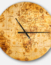 Magnifying Glass on World Map - Oversized Global Wall CLock