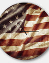 American Flag - Oversized Global Wall CLock