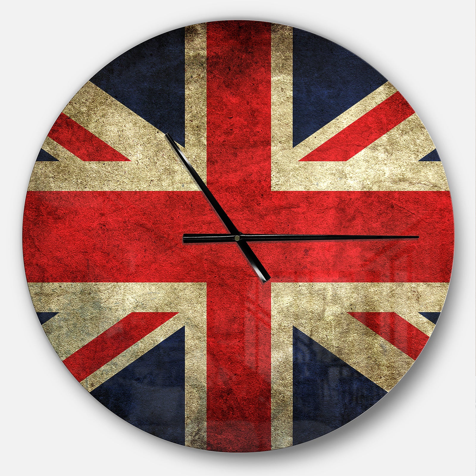 Vintage UK Flag - Oversized Global Wall CLock