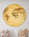 Vintage Classic Map - Oversized Global Wall CLock