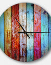 Vintage Wooden Pattern - Oversized Modern Wall CLock