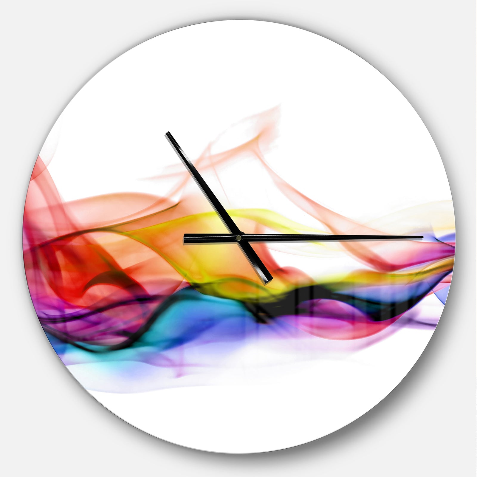 Abstract Smoke - Oversized Modern Wall CLock