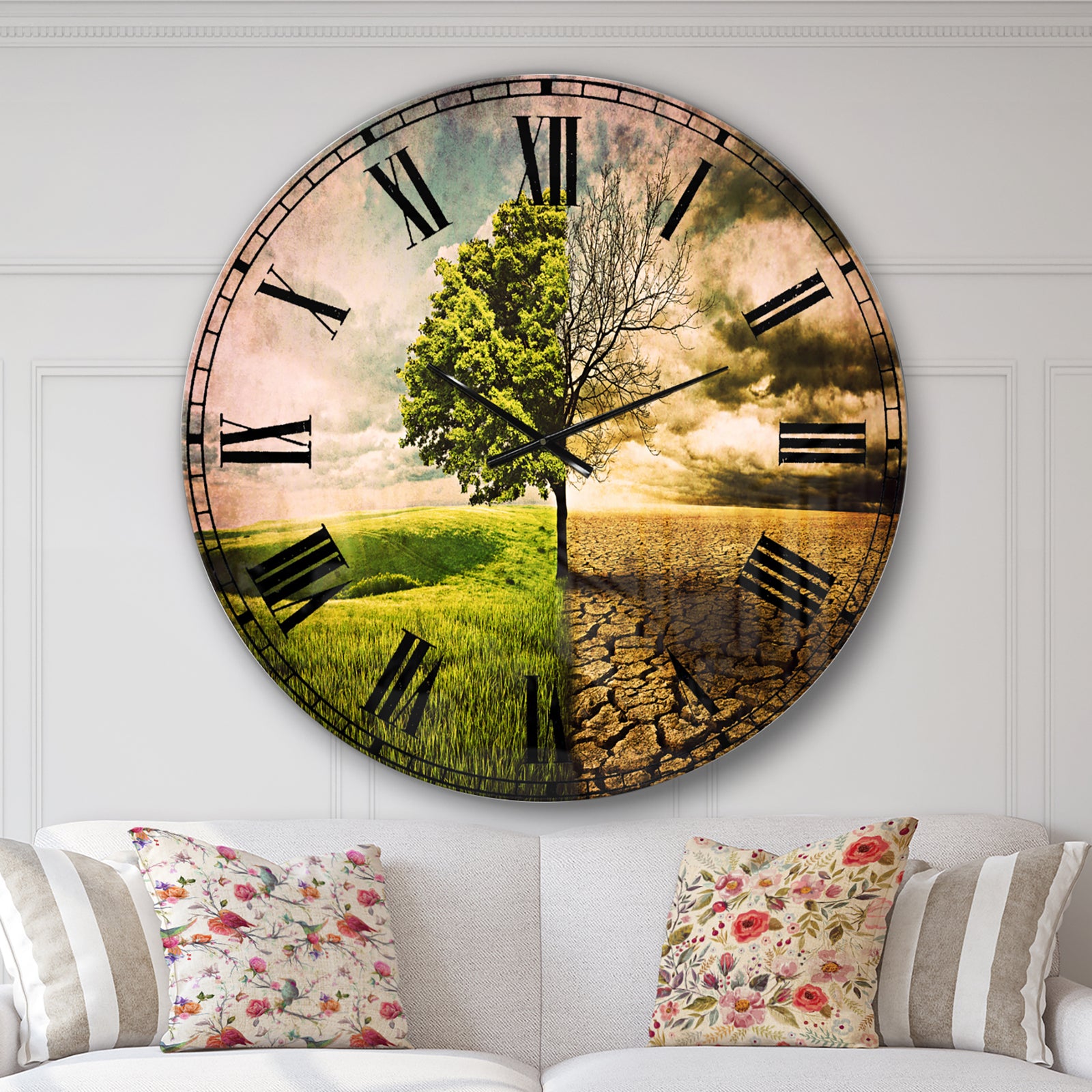 Global Warming - Landscape Wall CLock