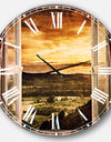 Open Window to Rural Landscape - Contemporary Wall CLock