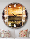 Open Window to Rural Landscape - Contemporary Wall CLock