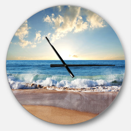 Sea Sunset - Oversized Coastal Wall CLock