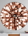 Reflective Checkered Cube - Oversized Modern Wall CLock