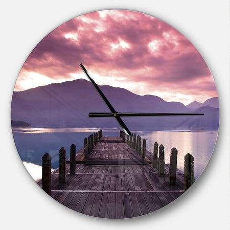 Beautiful Spring Sea at Morning - Oversized Coastal Wall CLock