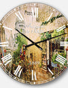 Vintage Parisian Cards - Contemporary Large Wall CLock