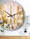 Old Beautiful Paris - Cityscape Digital Oversized Wall CLock