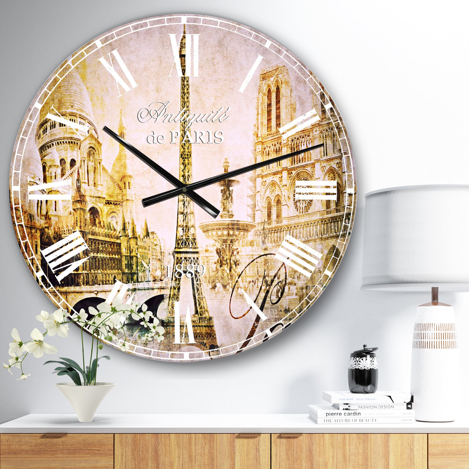 Old Beautiful Paris - Cityscape Digital Oversized Wall CLock