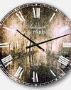 Night Alley with Lights - Photography Landscape Large Wall CLock