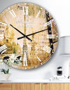 Paris Memories - Vintage Large Wall CLock