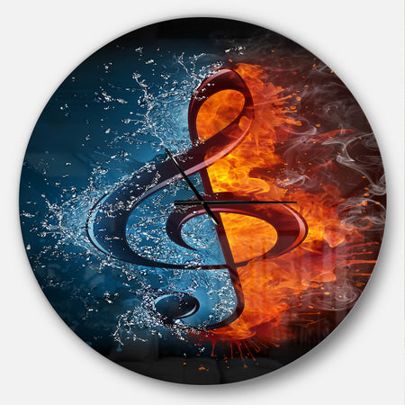Treble Clef - Oversized Modern Wall CLock
