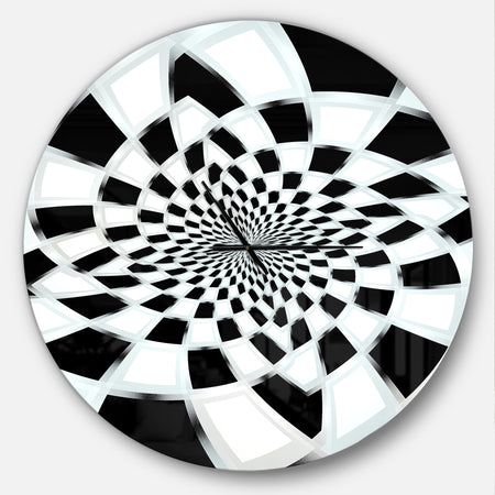 Abstract Spiral Fractal Design - Oversized Modern Wall CLock