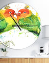 Family Parrots - Oversized Traditional Wall CLock