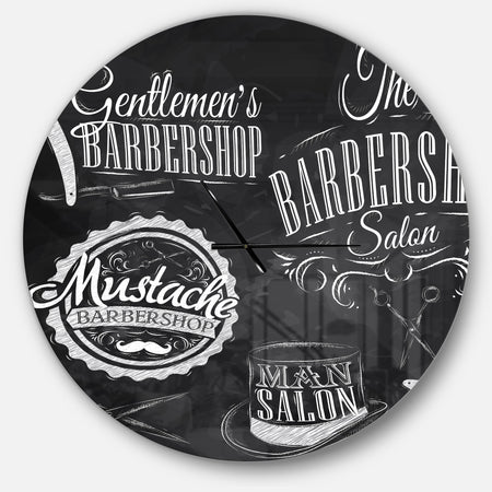 Set Barbershop - Oversized Modern Wall CLock