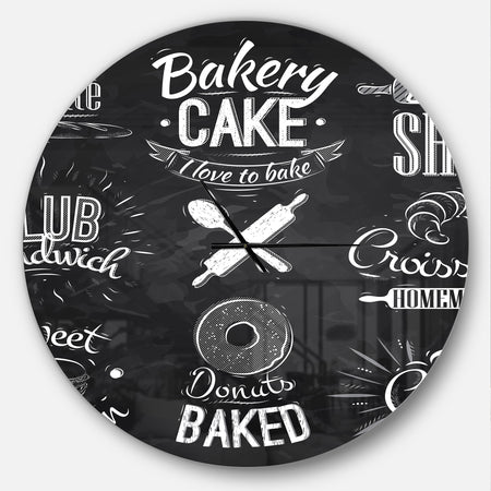 Bakery Characters - Oversized Modern Wall CLock