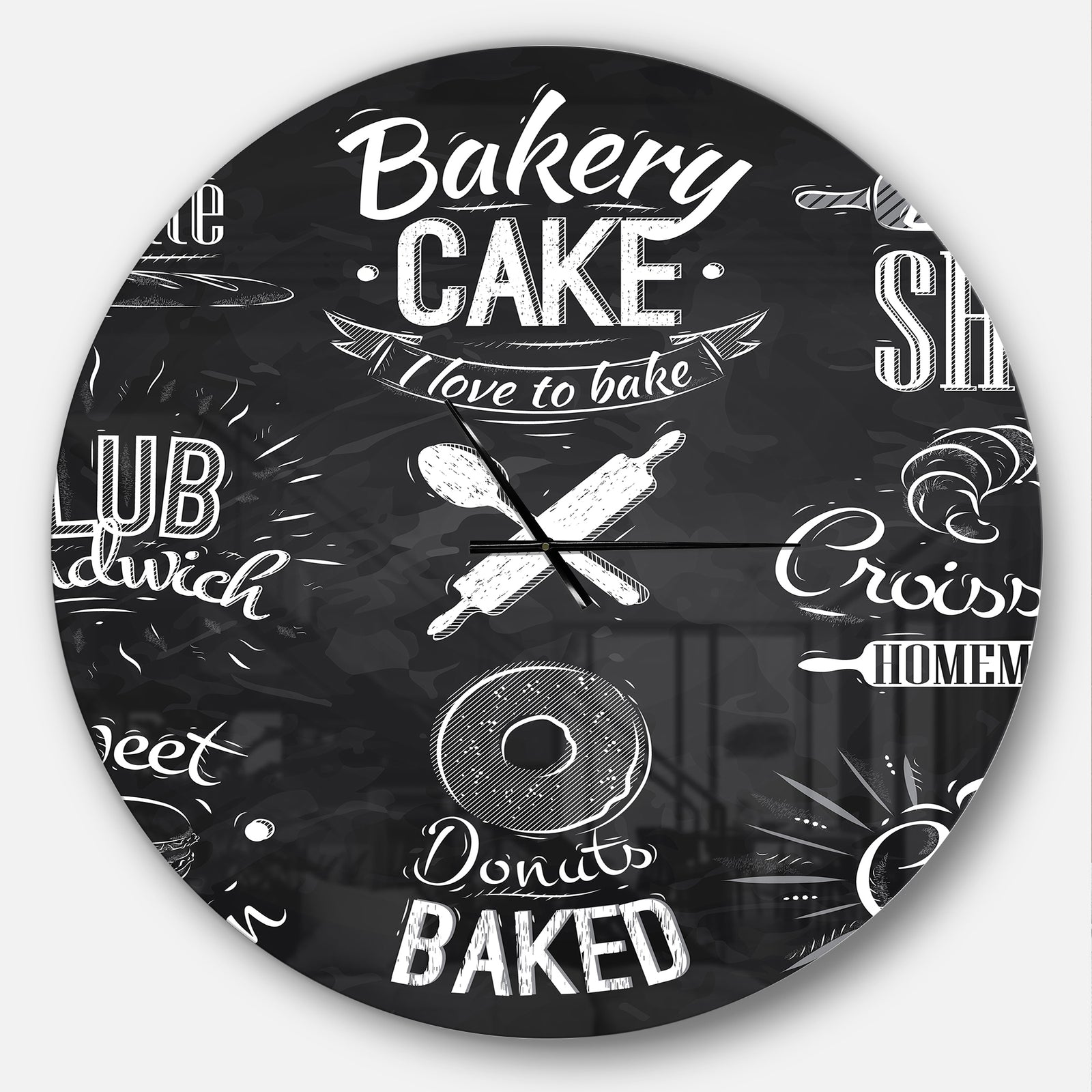 Bakery Characters - Oversized Modern Wall CLock