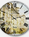 Watercolor Dark Illustration - Cityscape Wall CLock