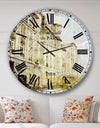 Watercolor Dark Illustration - Cityscape Wall CLock