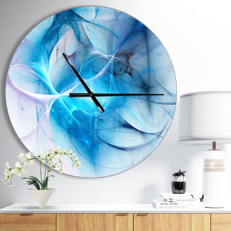 Blue Nebula Star - Oversized Modern Wall CLock