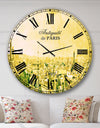 Paris Panorama with Scenic Sky - Skyline Wall CLock