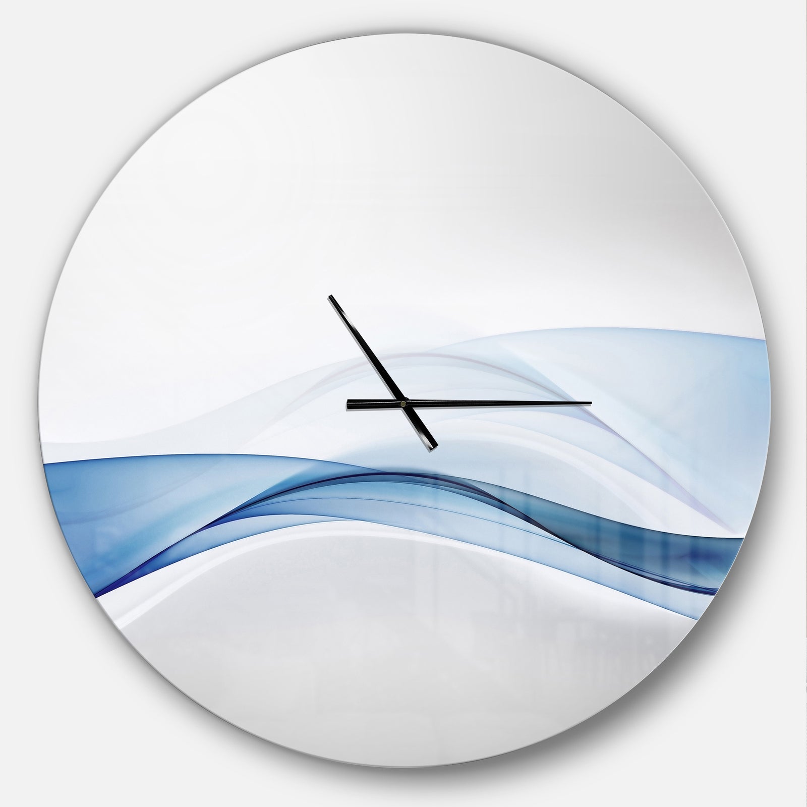 3D Wave of Water Splash - Oversized Modern Wall CLock