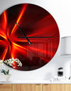 Red and Yellow Rays - Oversized Modern Wall CLock