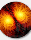 Fiery Wings of Dragon - Large Modern Wall CLock