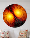 Fiery Wings of Dragon - Large Modern Wall CLock