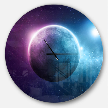 Deep Space Planet - Oversized Modern Wall CLock