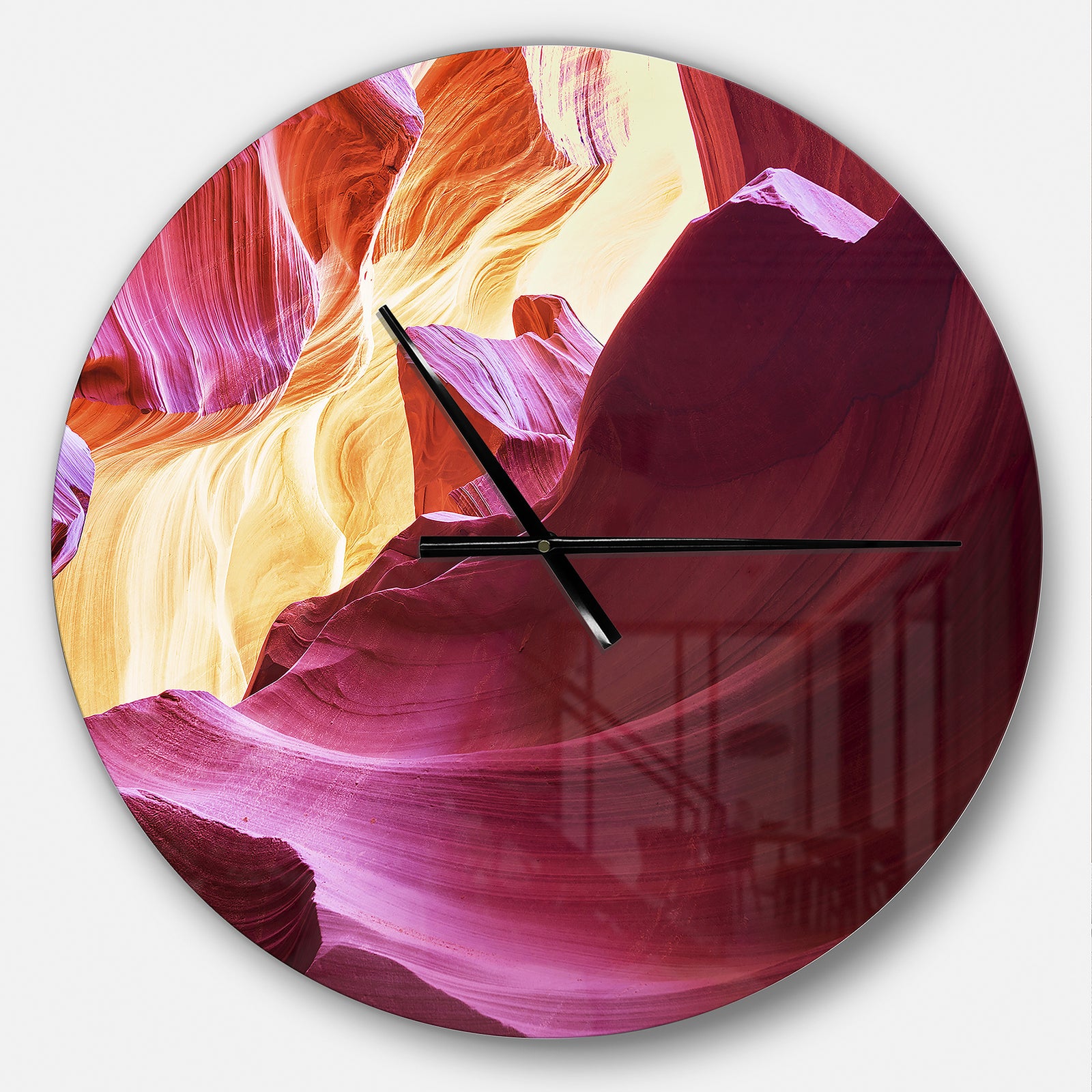 Purple in Antelope Canyon - Oversized Modern Wall CLock