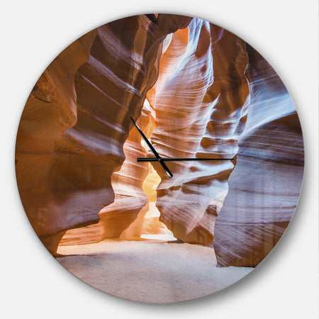 Antelope Canyon Glow Inside - Oversized Modern Wall CLock