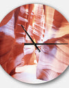 Panoramic View Antelope Canyon - Oversized Modern Wall CLock