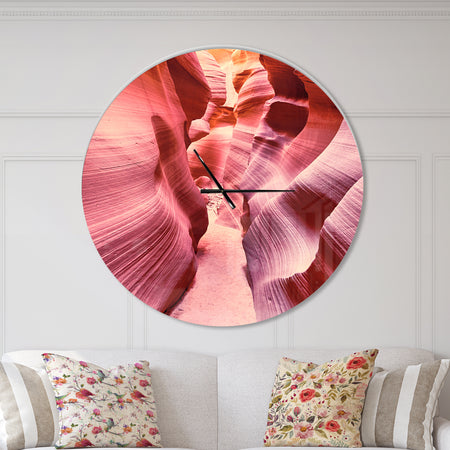 Famous Antelope Canyon - Oversized Modern Wall CLock