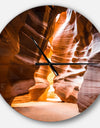 Antelope Canyon in Sunshine - Oversized Modern Wall CLock