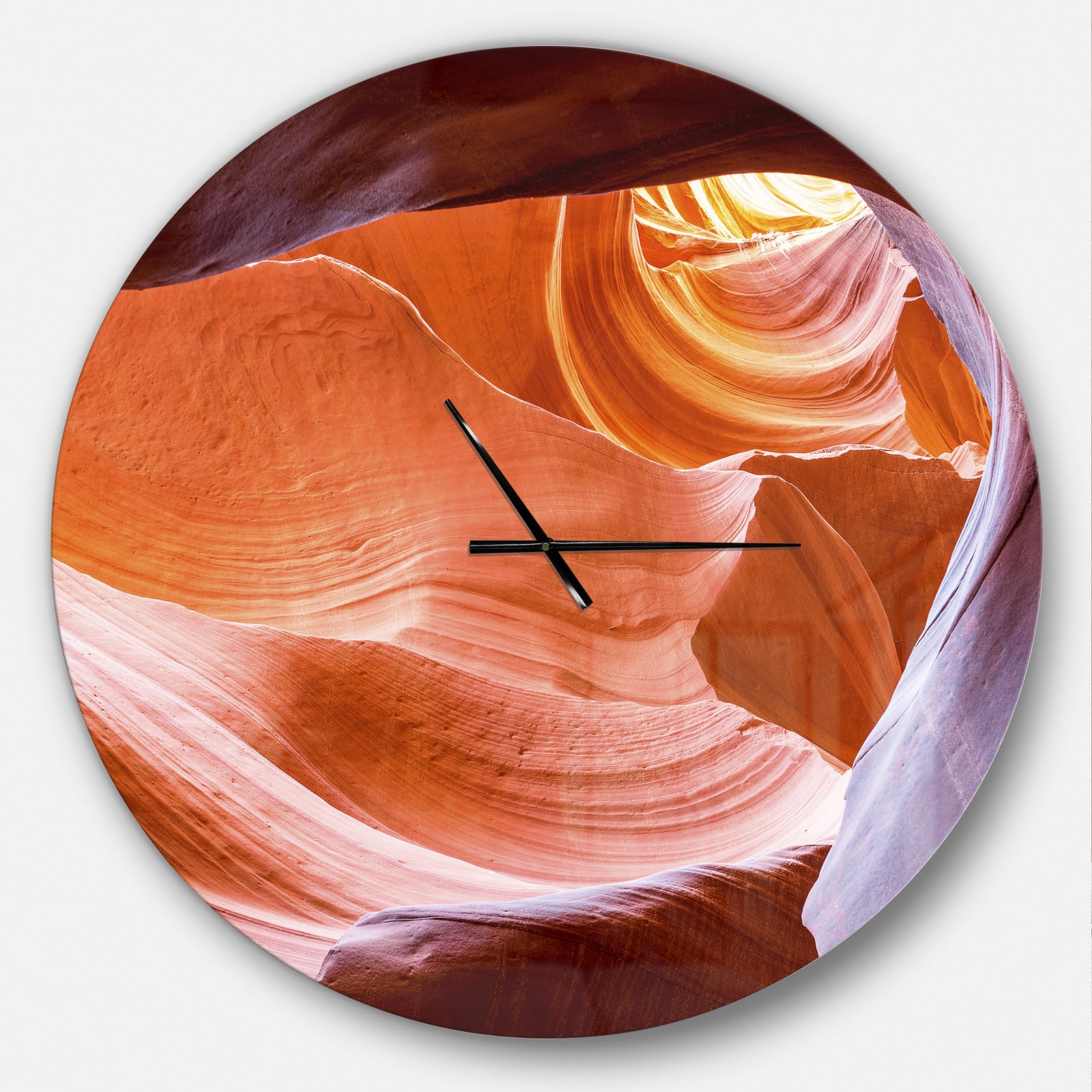 Antelope Canyon Inside View - Oversized Modern Wall CLock