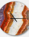 Colorful Stone Stripes - Oversized Modern Wall CLock