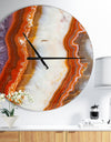 Colorful Stone Stripes - Oversized Modern Wall CLock